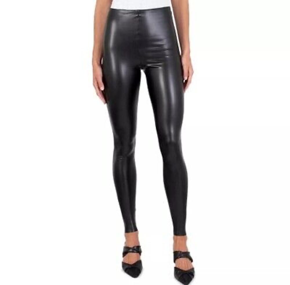 JOIE • Black Limited Edition Faux Leather Pull-On Lined Leggings